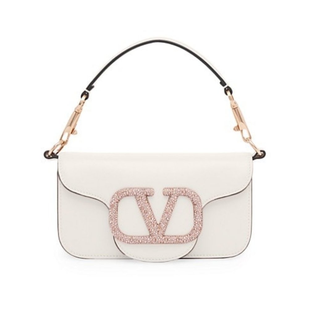 Valentino GaravaniSmall Loco Embellished Leather Shoulder Bag4.5 out of 5 Custom